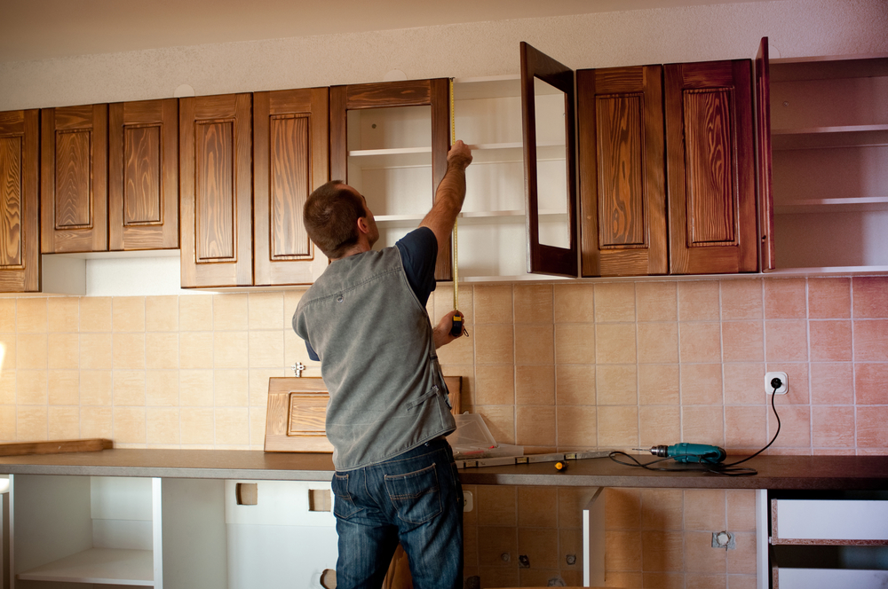 kitchen cabinet install